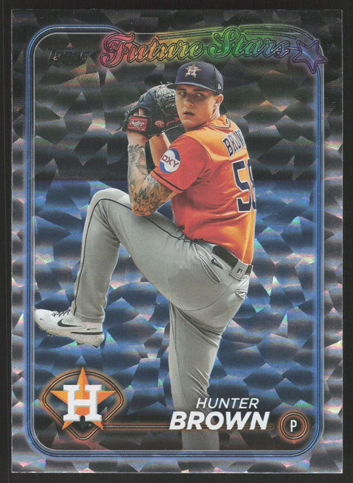 2024 Topps #30 Hunter Brown Silver Crackle Foil