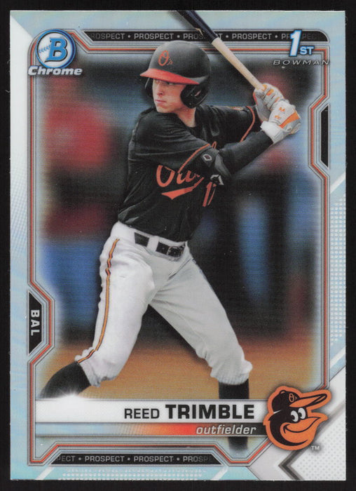 2021 Bowman Draft #BDC-144 Reed Trimble Chrome Refractor