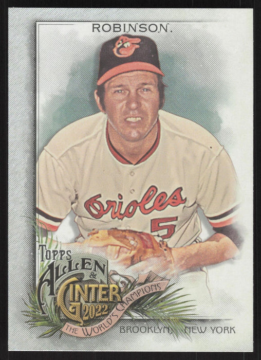 2022 Topps Allen & Ginter #139 Brooks Robinson Silver Portrait