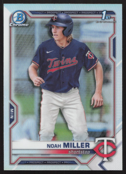 2021 Bowman Draft #BDC-109 Noah Miller Chrome Refractor