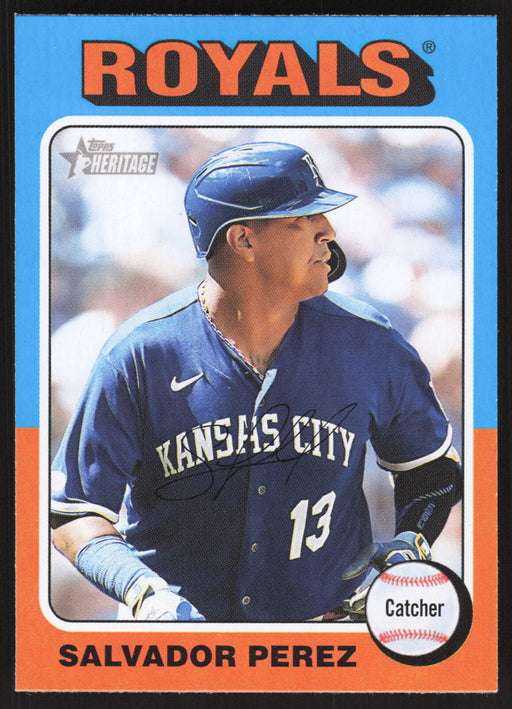 2024 Topps Heritage #185 Salvador Perez Base