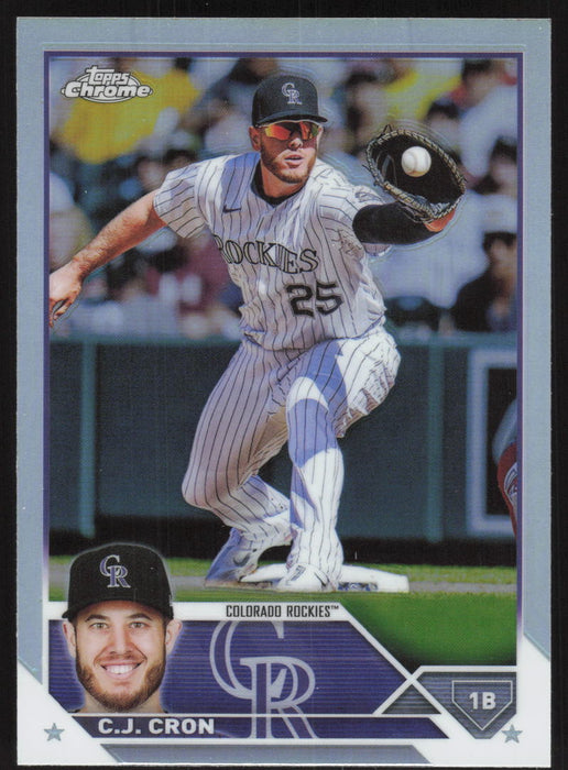 2023 Topps Chrome #160 C.J. Cron Refractor