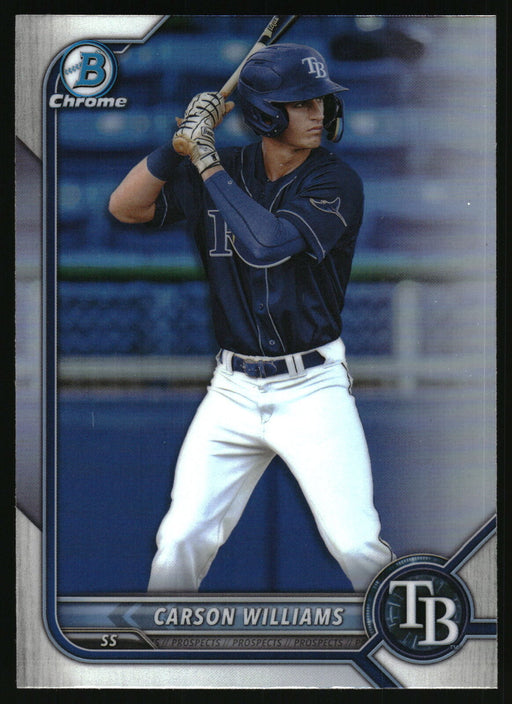 2022 Bowman Draft #BDC-14 Carson Williams Chrome Refractor