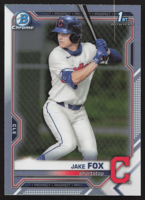 2021 Bowman Draft #BDC-102 Jake Fox Chrome Refractor