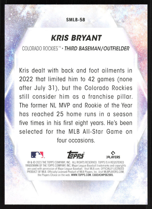 2023 Topps #SMLB-58 Kris Bryant Stars of MLB