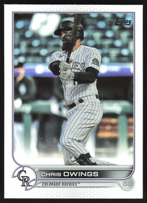 2022 Topps #462 Chris Owings Rainbow Foil