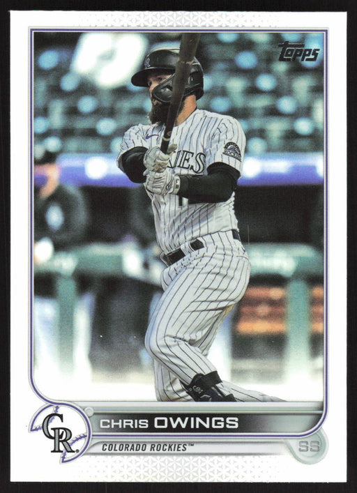 2022 Topps #462 Chris Owings Rainbow Foil