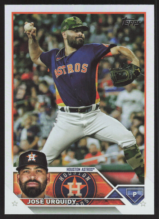 2023 Topps #518 José Urquidy Rainbow Foil