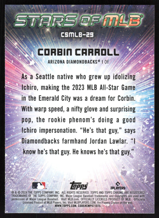 2024 Topps #CSMLB-29 Corbin Carroll Stars of MLB Chrome