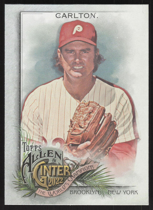 2022 Topps Allen & Ginter #101 Steve Carlton Silver Portrait