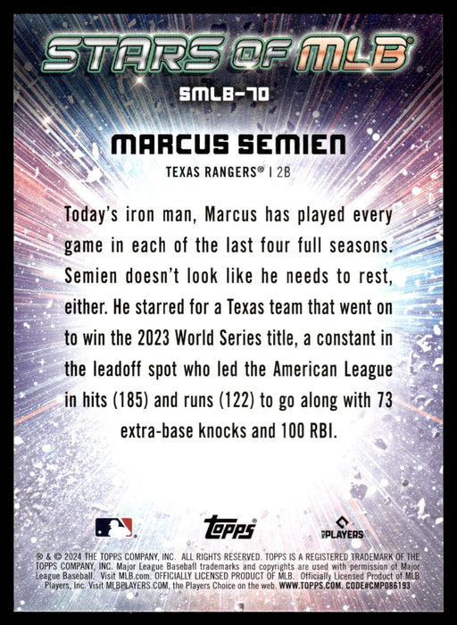 2024 Topps Update #SMLB-70 Marcus Semien Stars of MLB