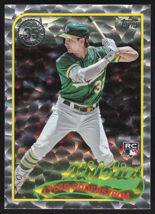 2024 Topps #89B-100 Tyler Soderstrom 1989 Topps Baseball 35th Anniversary Foil