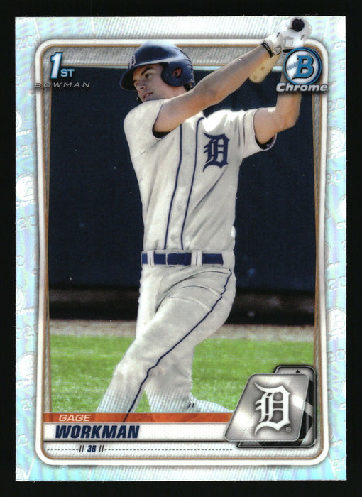 2020 Bowman Draft #BD-33 Gage Workman Chrome Refractor