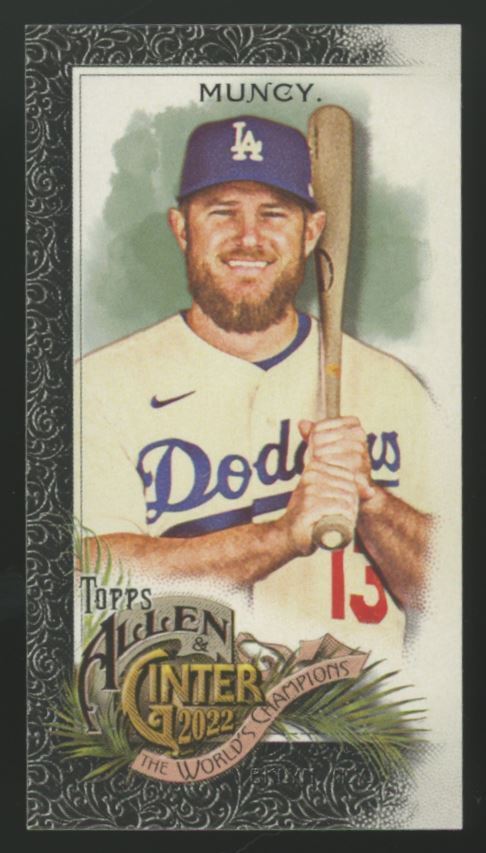 2022 Topps Allen & Ginter #121 Max Muncy Mini Black Border