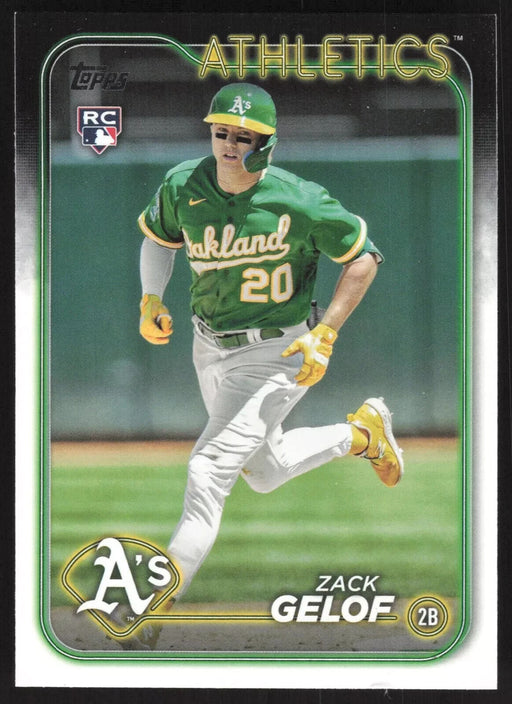 2024 Topps #166 Zack Gelof - 5  Card Player Lot - Rookie Card