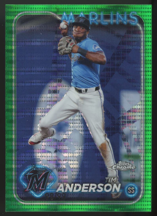 2024 Topps Chrome #204 Tim Anderson Green Wave Refractor /99