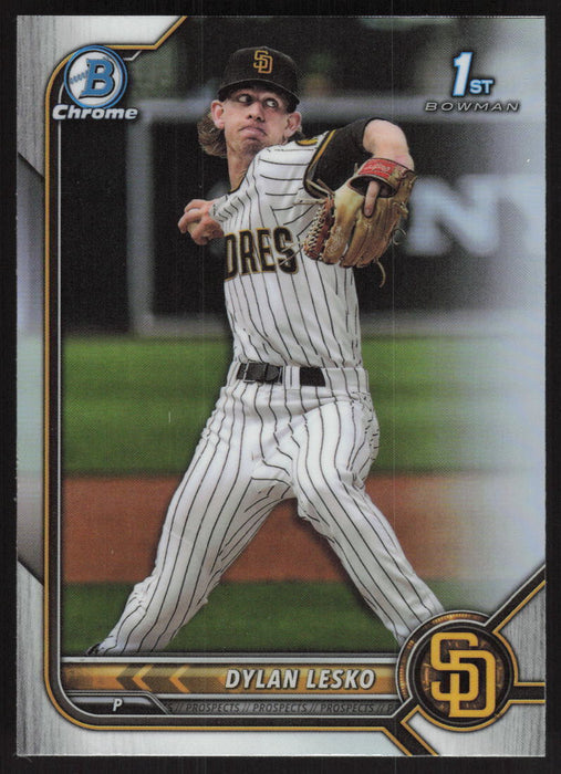 2022 Bowman Draft #BDC-27 Dylan Lesko Chrome Refractor