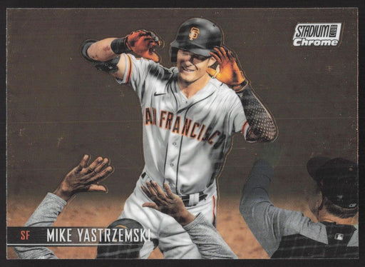 2021 Stadium Club Chrome #34 Mike Yastrzemski