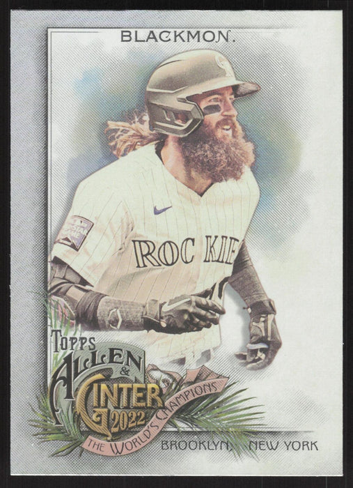 2022 Topps Allen & Ginter #236 Charlie Blackmon Silver Portrait