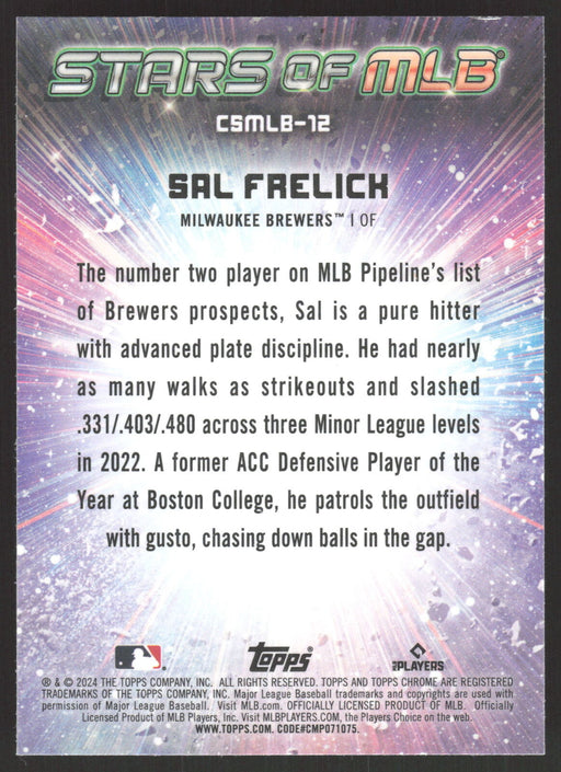 2024 Topps #CSMLB-12 Sal Frelick Stars of MLB Chrome