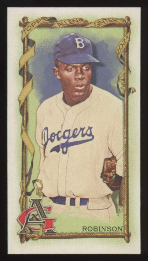 2023 Topps Allen & Ginter #64 Jackie Robinson Mini