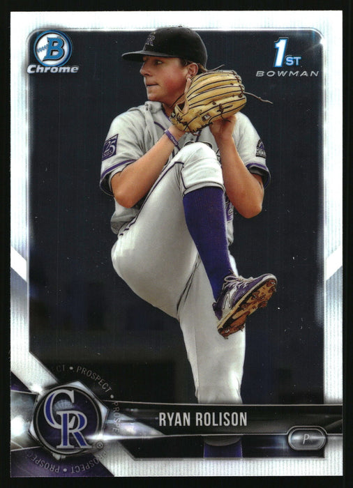 2018 Bowman Draft #BDC-64 Ryan Rolison Chrome Refractors