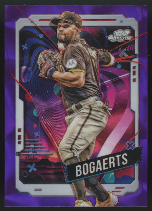 2024 Topps Chrome Cosmic #115 Xander Bogaerts Purple Nebula Refractor #/150