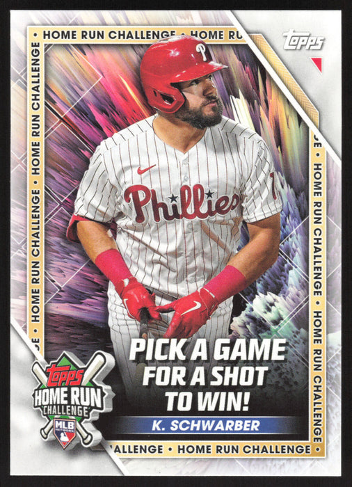 2023 Topps #HRC-19 Kyle Schwarber Home Run Challenge (Series One)