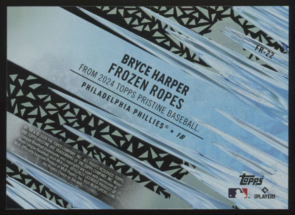 2024 Topps Pristine #FR-22 Bryce Harper Frozen Ropes