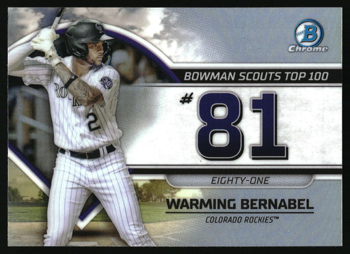 2023 Bowman #BTP-81 Warming Bernabel Bowman Scouts Top 100