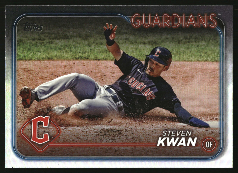 2024 Topps #312 Steven Kwan Rainbow Foil