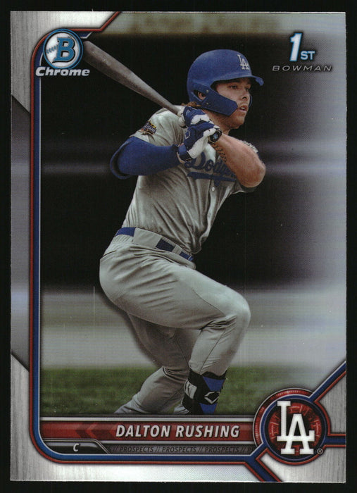 2022 Bowman Draft #BDC-84 Dalton Rushing Chrome Refractor