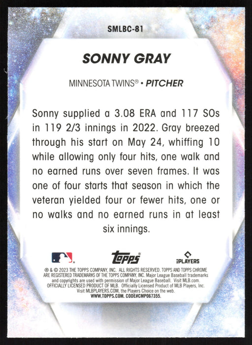 2023 Topps Update #SMLBC-81 Sonny Gray Stars of MLB Chrome