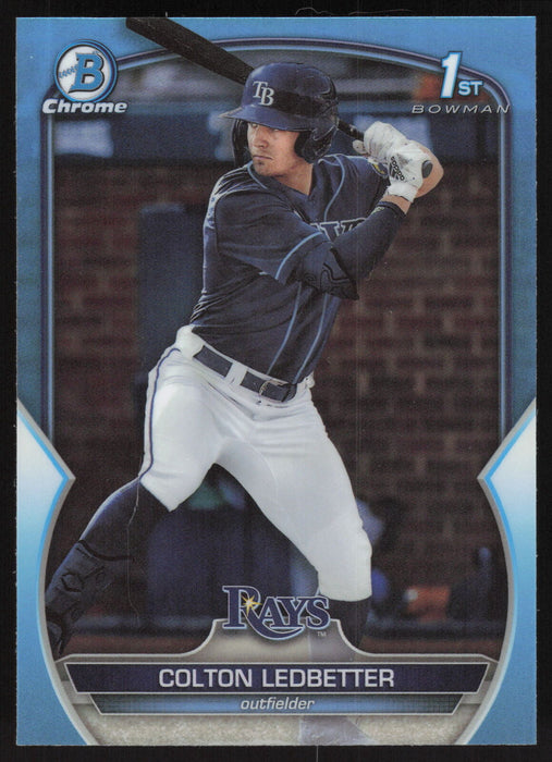 2023 Bowman Draft #BDC-34 Colton Ledbetter Chrome Refractor