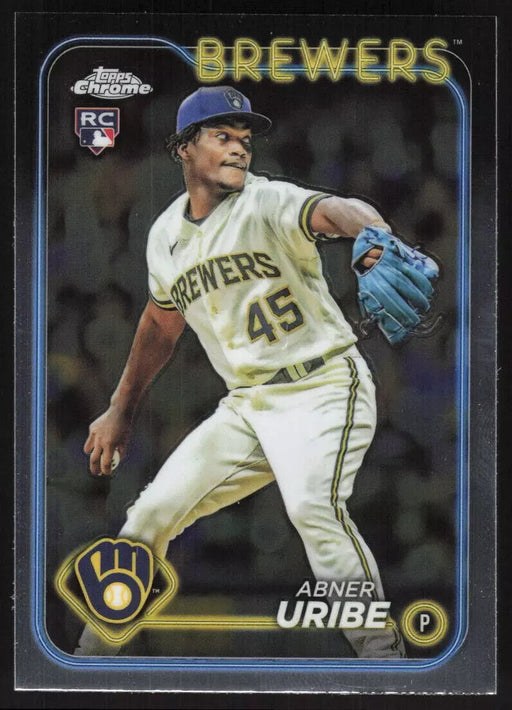 2024 Topps Abner Uribe Milwaukee Brewers Rookie Lot Chrome / Heritage / Series 1