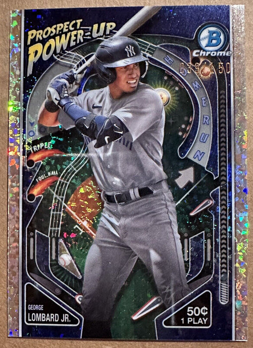 2024 Bowman Chrome Mega-Box George Lombard Jr. 1st Blue Mojo Refractor #20/150