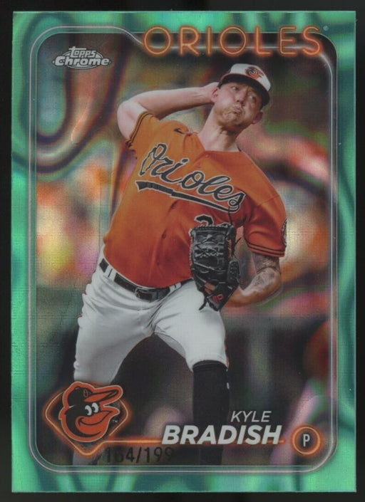 2024 Topps Chrome #69 Kyle Bradish Aqua RayWave Refractor /199