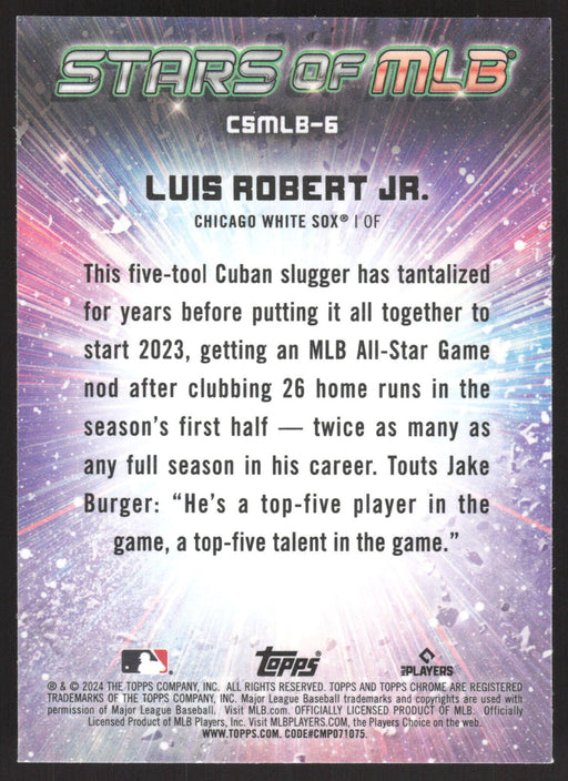 2024 Topps #CSMLB-6 Luis Robert Jr. Stars of MLB Chrome