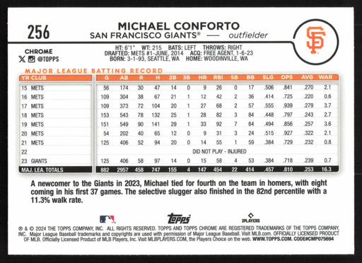 2024 Topps Chrome #256 Michael Conforto