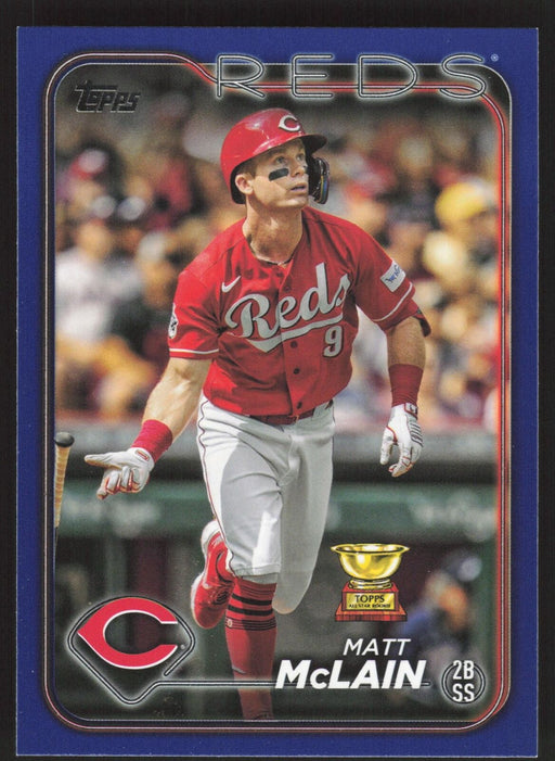 2024 Topps #327 Matt McLain Royal Blue