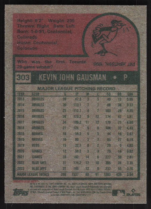 2024 Topps Heritage #303 Kevin Gausman Base