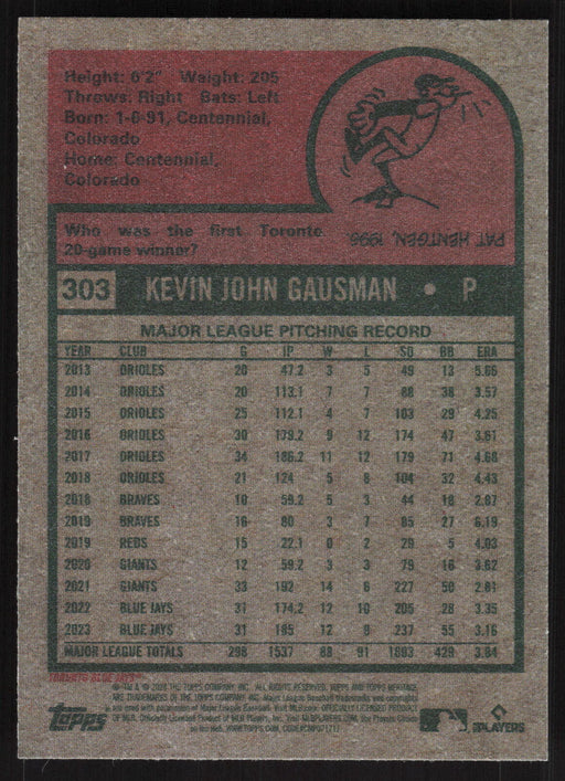 2024 Topps Heritage #303 Kevin Gausman Base