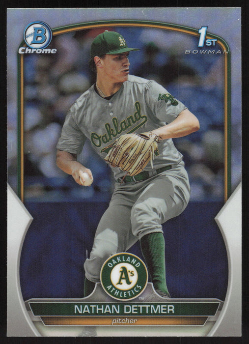 2023 Bowman Draft #BDC-146 Nathan Dettmer Chrome Refractor