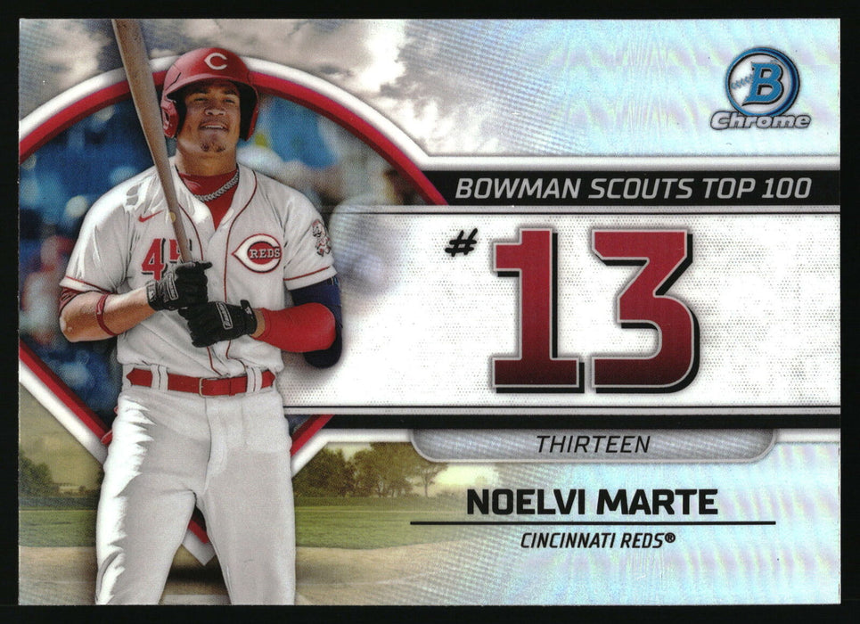 2023 Bowman #BTP-13 Noelvi Marte Bowman Scouts Top 100