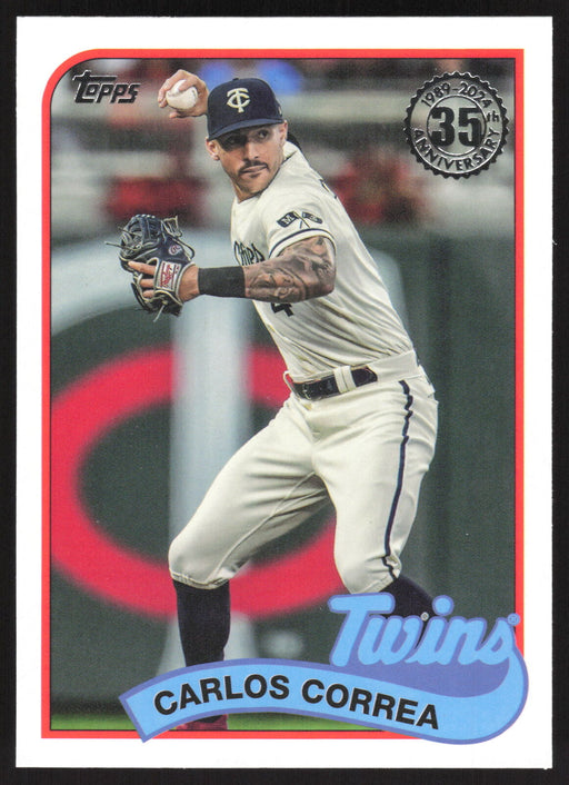 2024 Topps #89B-41 Carlos Correa 1989 Topps Baseball 35th Anniversary