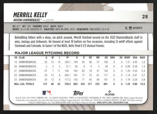 2024 Topps Big League #28 Merrill Kelly