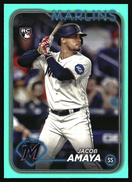 2024 Topps #144 Jacob Amaya Aqua