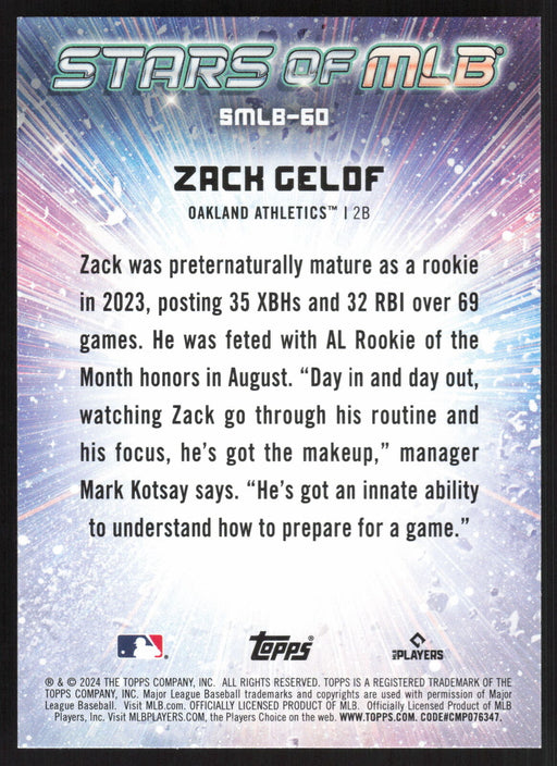 2024 Topps #SMLB-60 Zack Gelof Stars of MLB