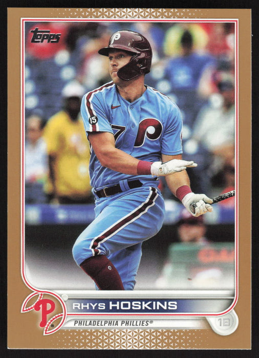 2022 Topps #523 Rhys Hoskins Gold #/2022