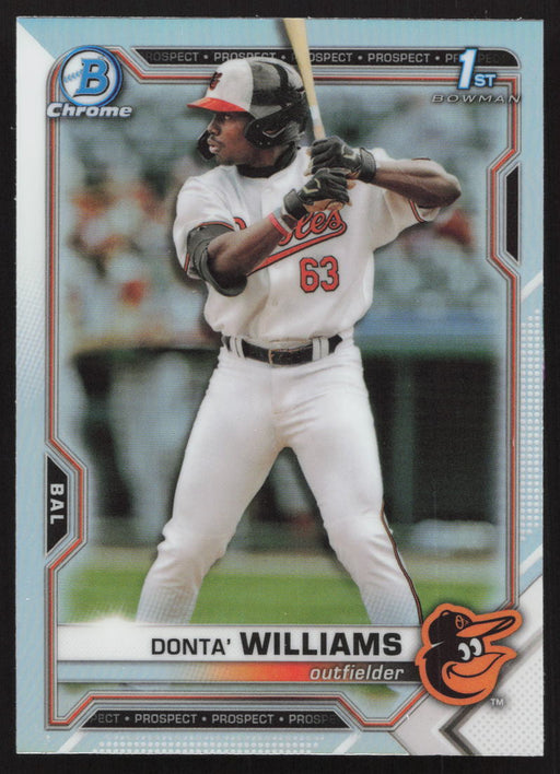 2021 Bowman Draft #BDC-90 Donta' Williams Chrome Refractor